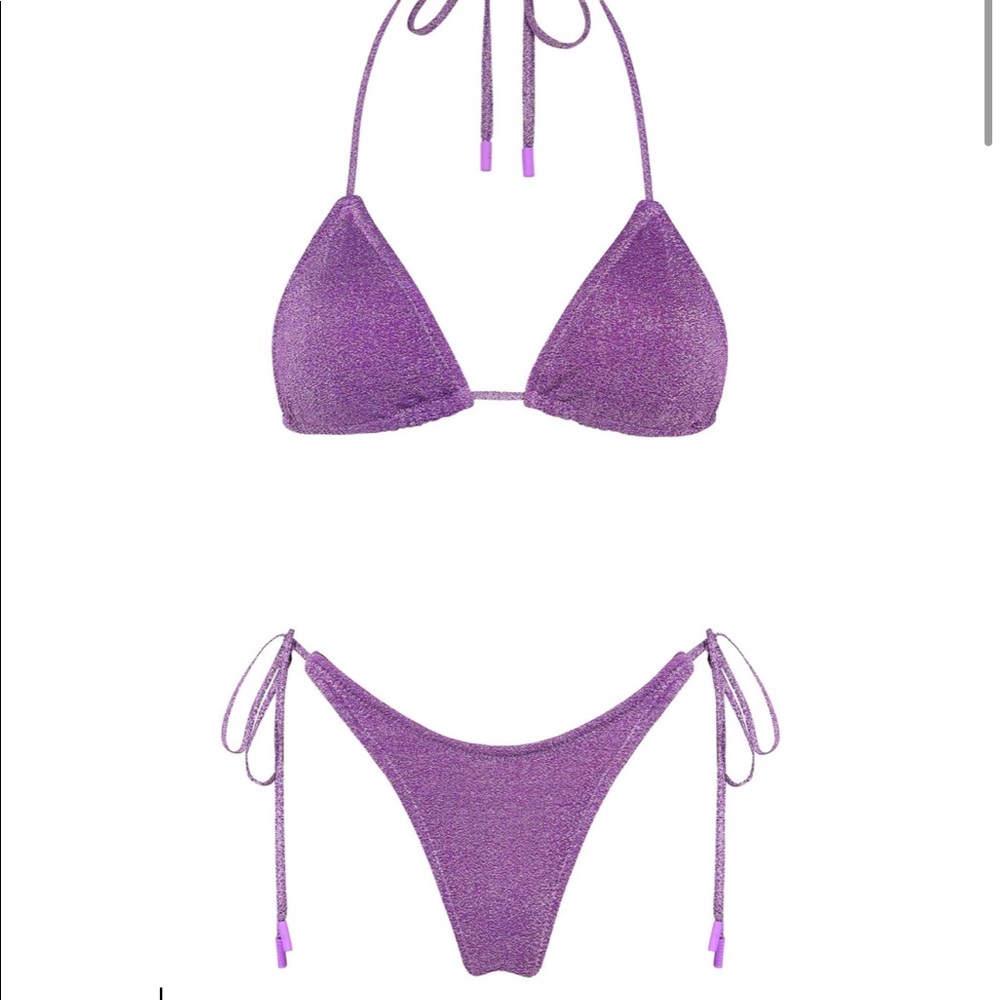 Triangl vianca purple sparkle bikini